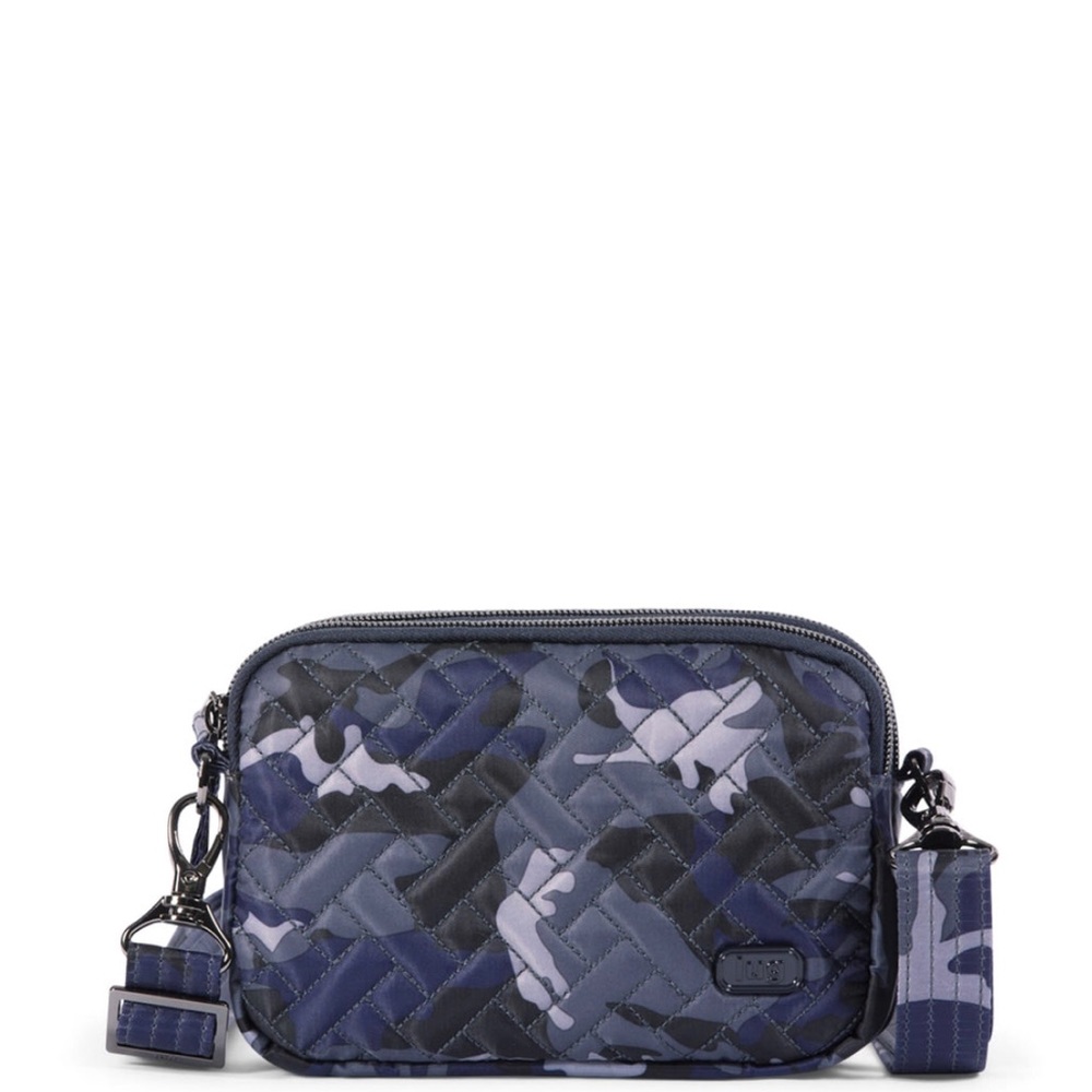 NWT - Lug Camo Navy Coupe Crossbody / Shoulder / Belt Bag